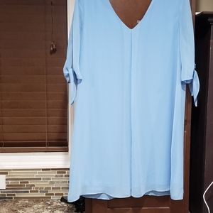 Baby blue mini dress